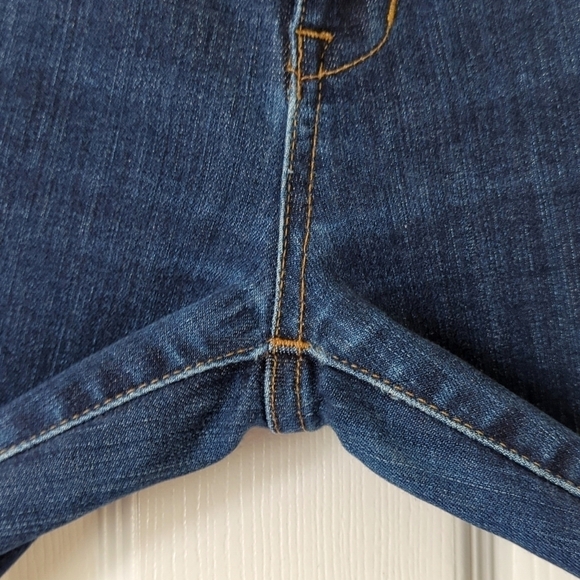 Madewell Classic Dark Indigo Wash Mid Rise Ankle Length Skinny Skinny Jeans 28 - Picture 13 of 15